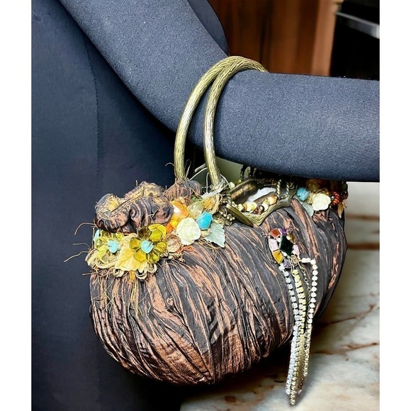 NWT Vintage Mary Frances Style #825 “Enchanted Forest” Handbag - Picture 9 of 9